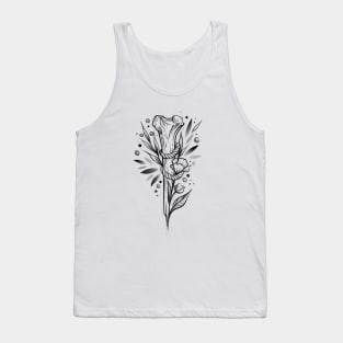 Bone and flowers, witchcraft Tank Top